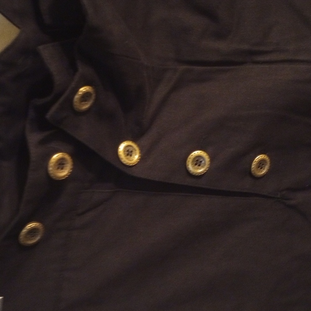 Double-Breasted Black Slacks Small - image 2